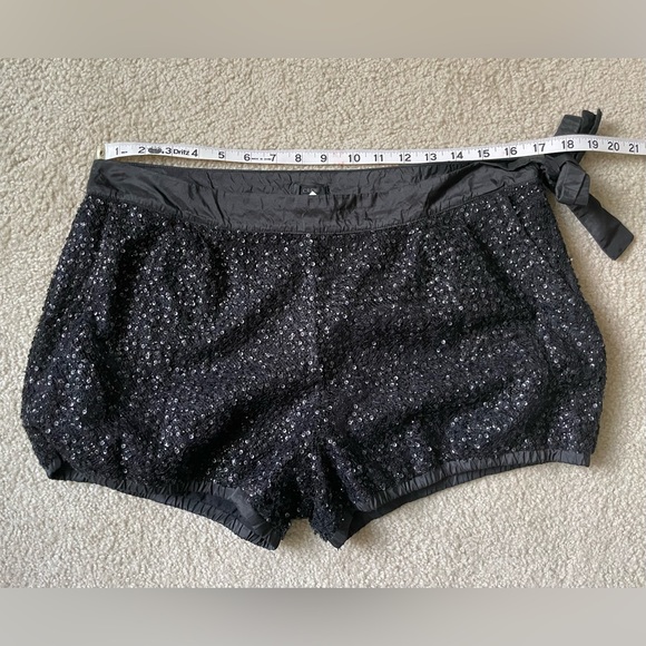 J.Crew Collection Sequin Tie Side Shorts Black Size 10 Style: 30121 - Picture 4 of 13